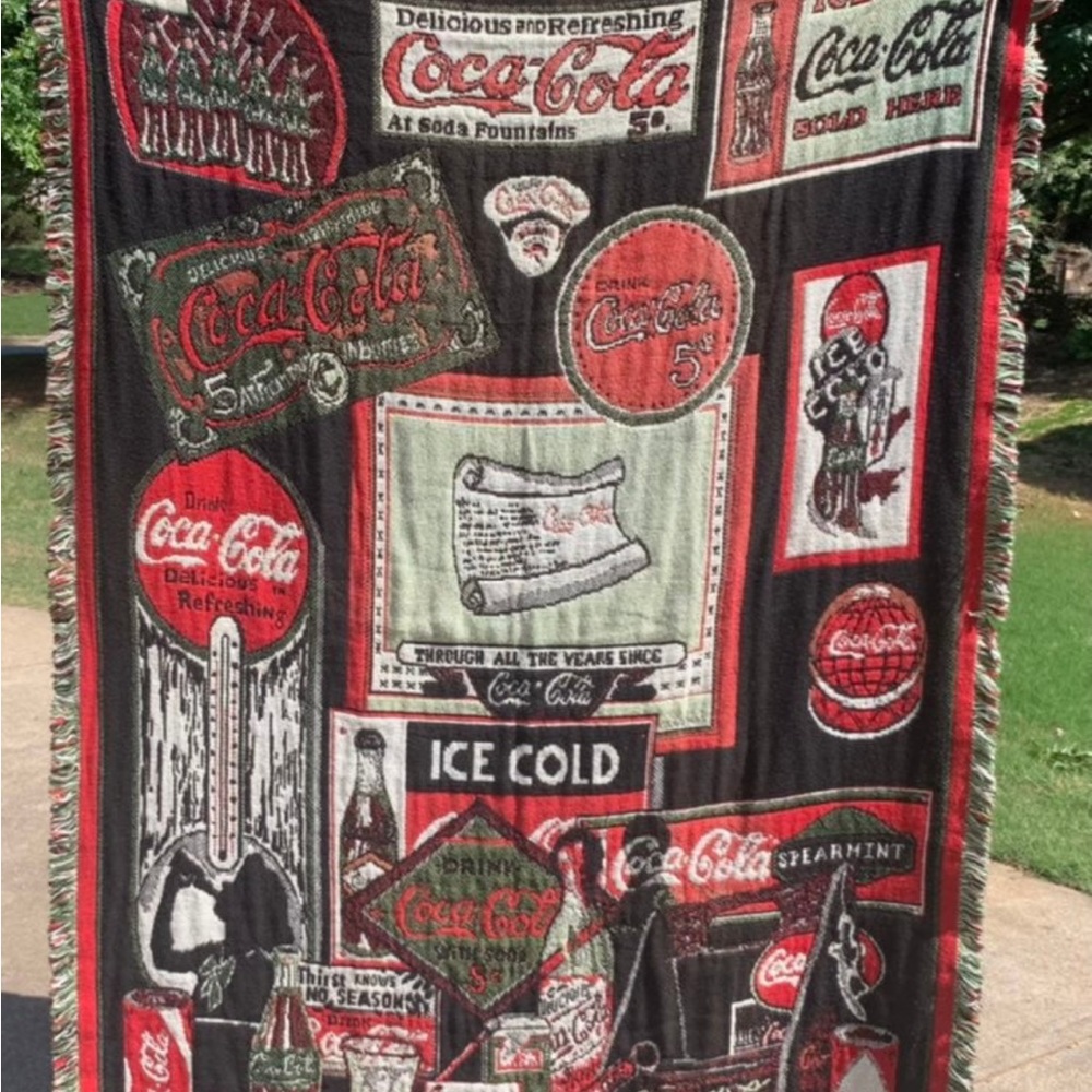 Vintage Coke Blanket